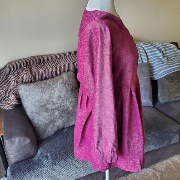 Soft Surroundings Fiona Fuschia Chenille shirt - Picture 7 of 11